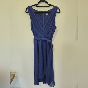Tommy Hilfiger Blue Dress V-Neck Cocktail